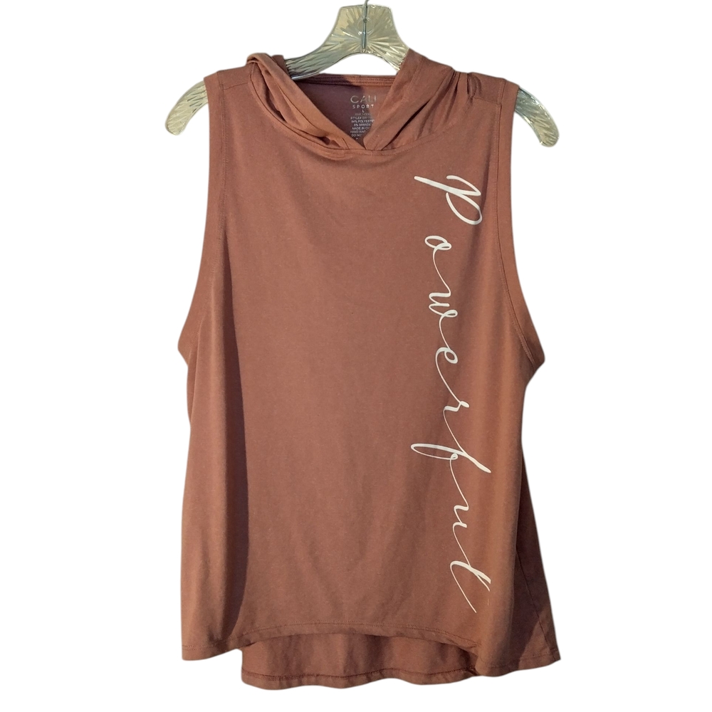 Cali Sport Slevless Muscle Tee Large Pink - Picture 3 of 5